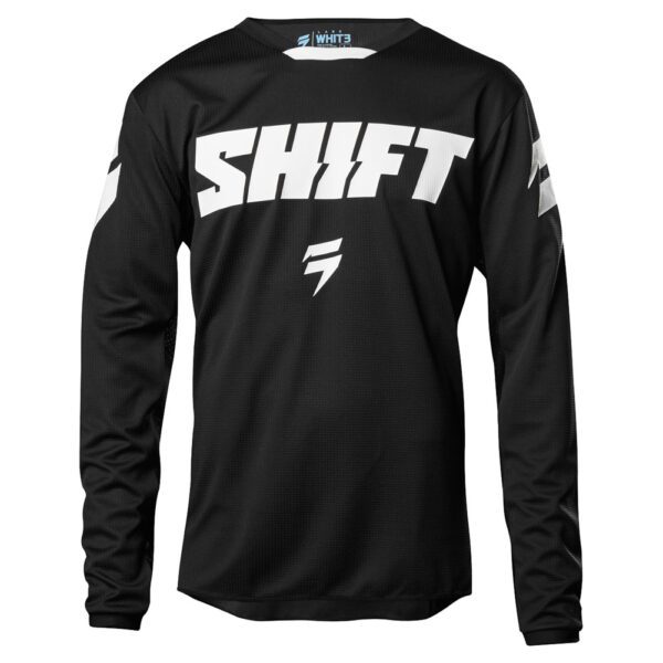 nache/HALF TONE JERSEY SHIRT シズニルック Shift White Label Ninety Seven Jersey Black - Sixstar Racing