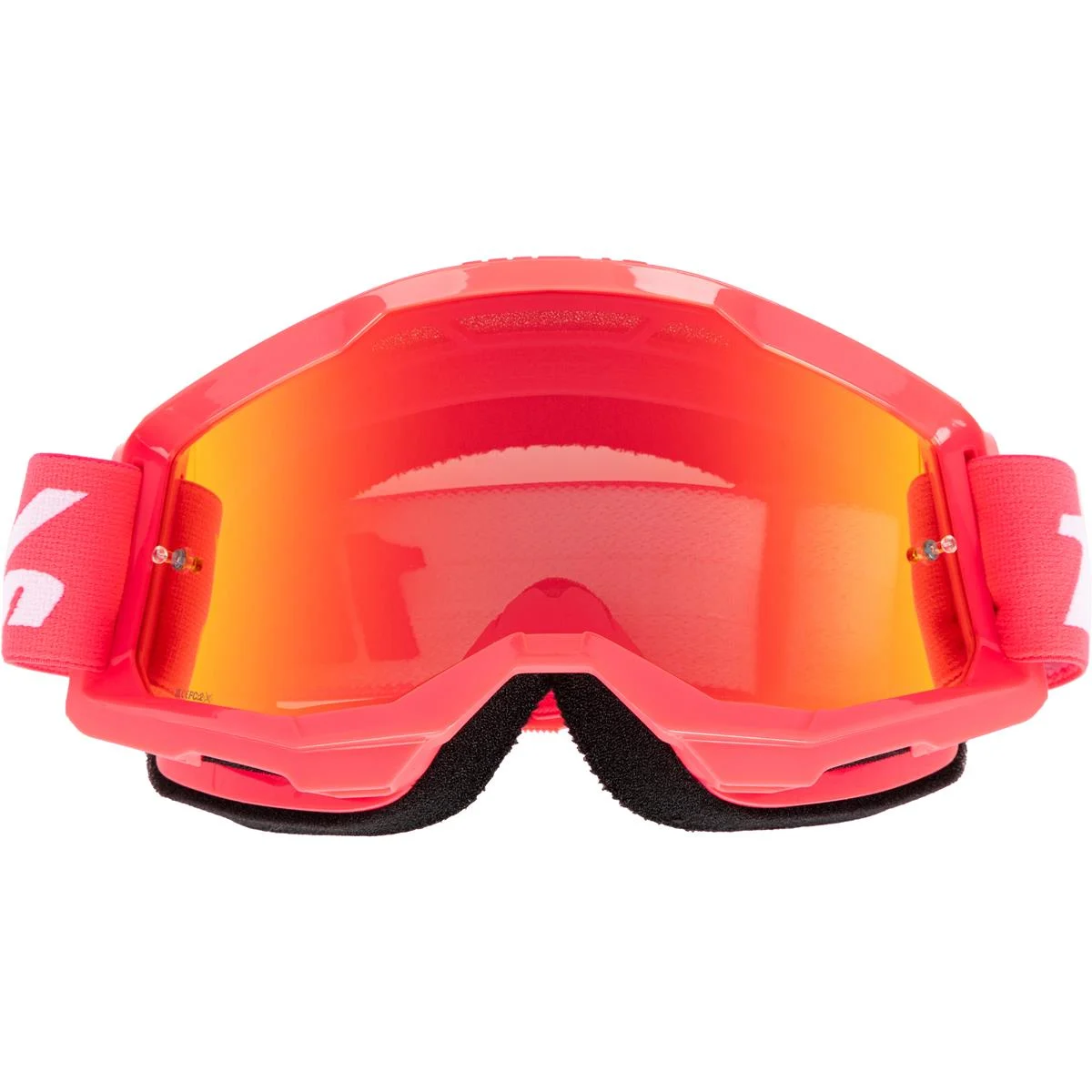 100% Strata 2 Motocross Goggle Pink with Mirror Red Lens - 50028-00017 100% Strata 2 motocross bril roze - Masque Motocross 100% Strata 2 Rose - 100% Crossbrille Strata 2 rosa