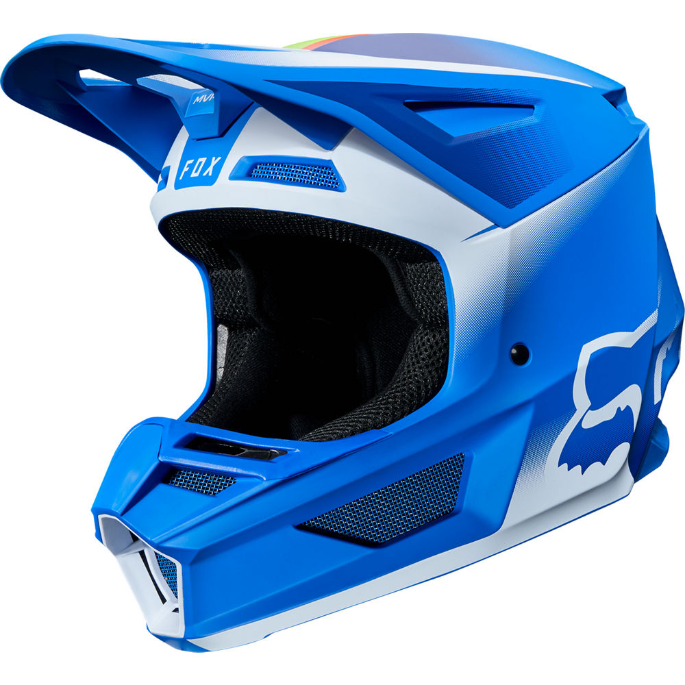 Fox V2 Racing Vlar Helmet Blue - Sixstar Racing