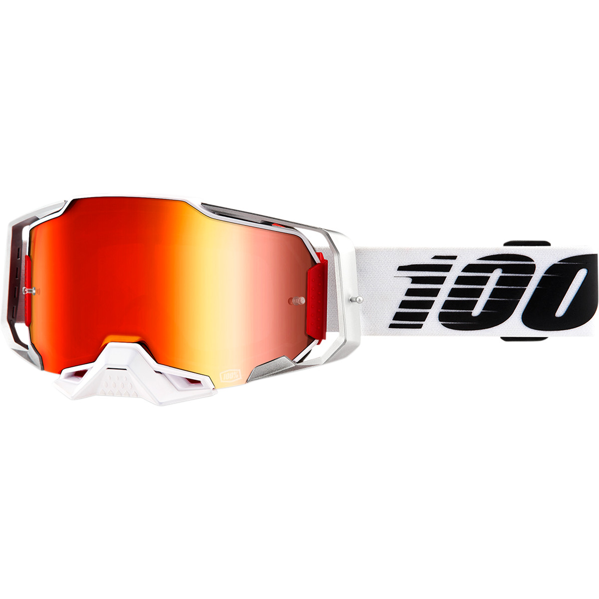 100% Armega Lightsaber Goggle Red Mirror Lens - Sixstar Racing
