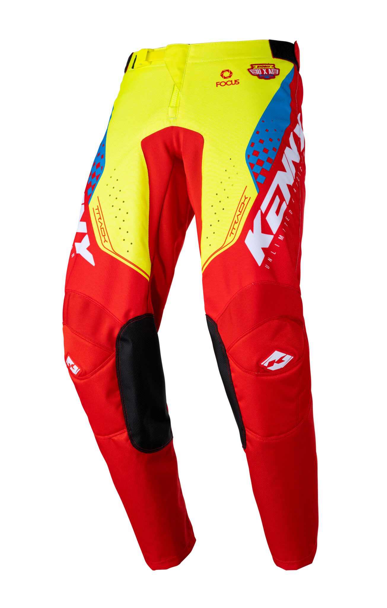 2023 Kenny Racing Track Focus Pant Neon Yellow Red