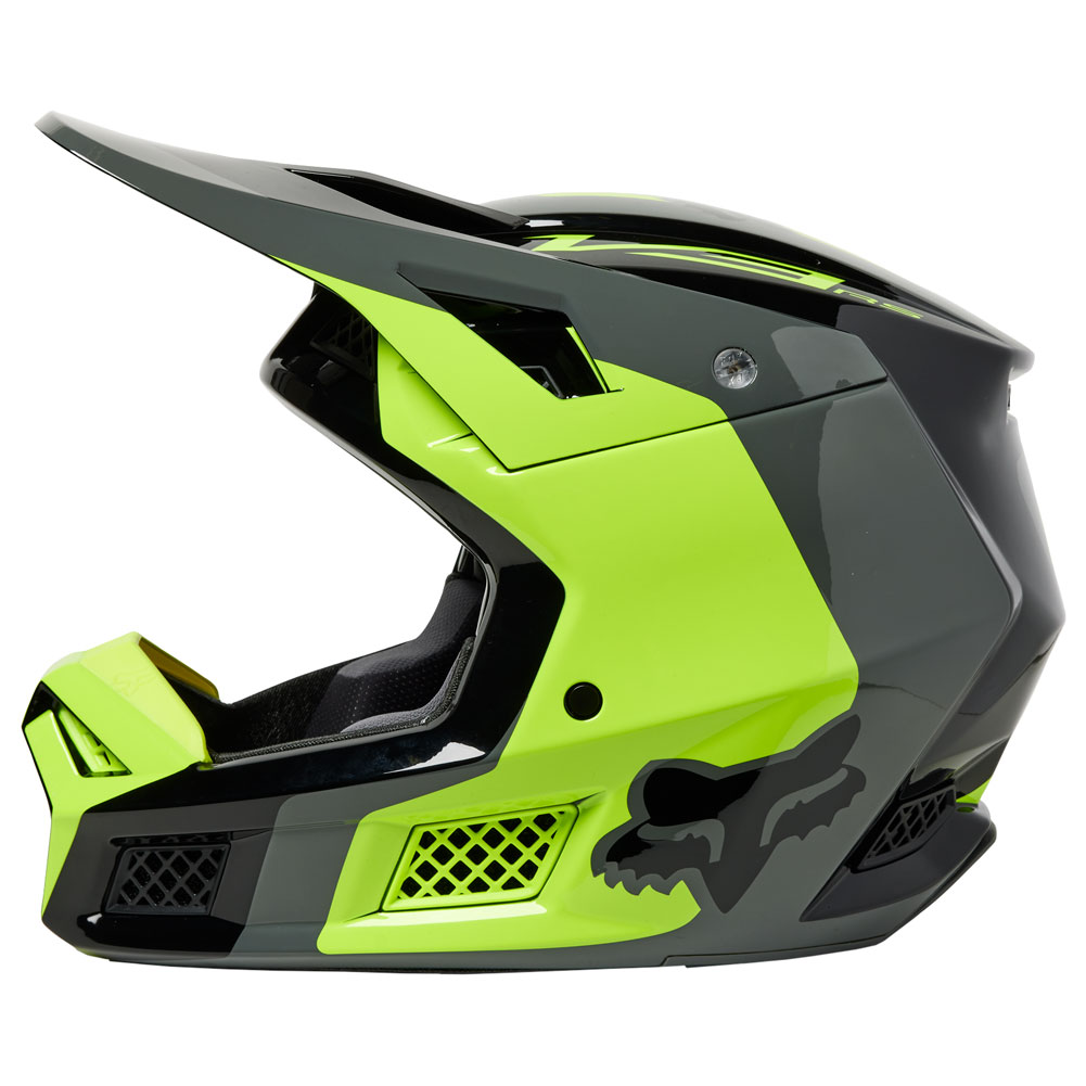 2023 Fox Racing V3 RS Efekt Helmet Flo Yellow