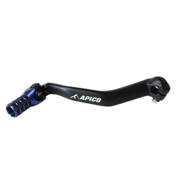 Apico Elite Gear Shifter Pedal - Black/Blue Schakelpedaal motocross Apico Zwart/blauw Sélecteur de vitesse motocross apico noir/bleu