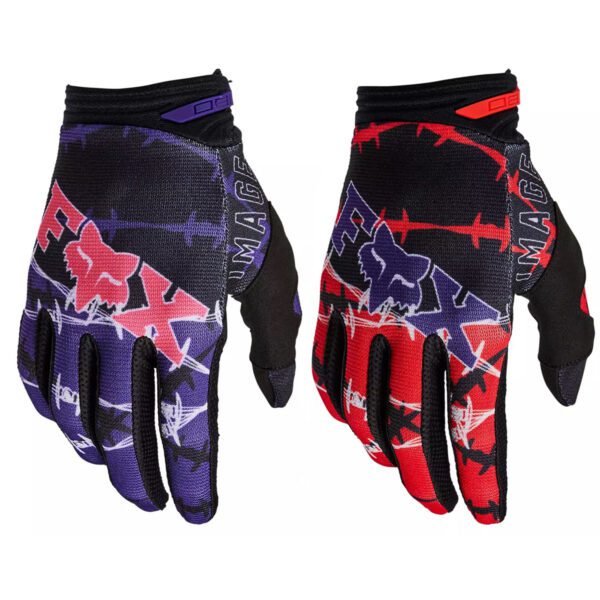 Boyd Motorcycles - Fox 180 Barbed Wire SE Motocross Gloves Flo Red