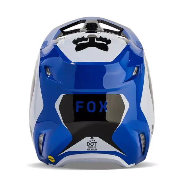 Fox Racing V1 Nitro Motocross Helmet Blue fox v1 nitro motocross helm blauw casque motocross fox v1 nitro bleu crosshelm helm fox v1 nitro blau