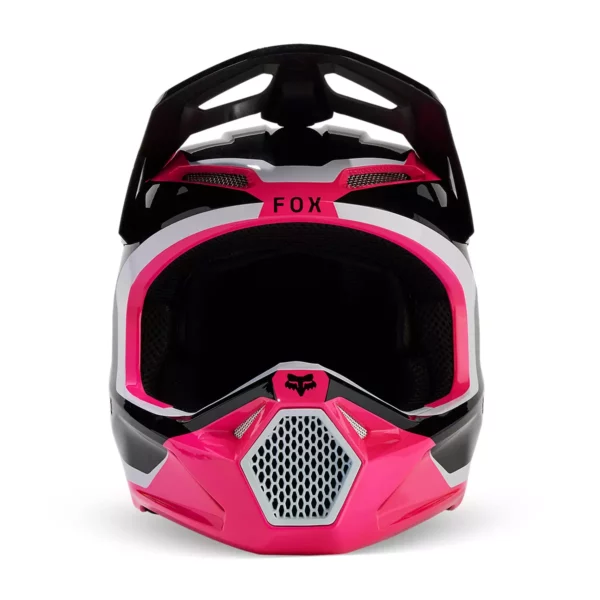 Fox Racing V1 Nitro Motocross Helmet Black Pink fox v1 nitro motocross helm roze casque motocross fox v1 nitro rose crosshelm helm fox v1 nitro rosa