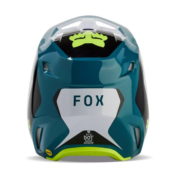Fox V1 Nitro Motocross Helmet Maui Blue fox v1 nitro motocross helm lichtblauw casque motocross fox v1 nitro Maui Bleu crosshelm helm fox v1 nitro Maui Blau