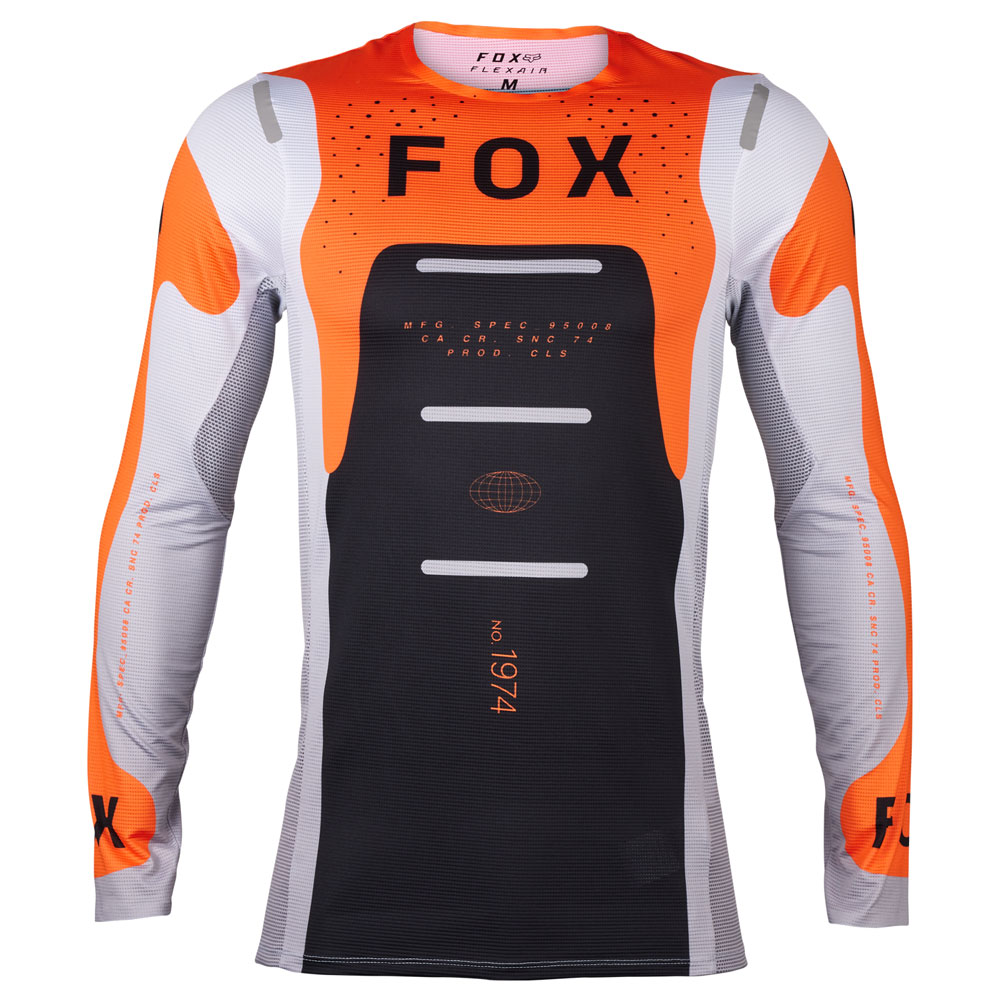2024 Fox Racing Flexair Magnetic Jersey Flo Orange - crosstrui 2024 fox flexair magnetic oranje - maillot motocross fox flexair magnetic orange - motocross trikot fox flexair magnetic orange