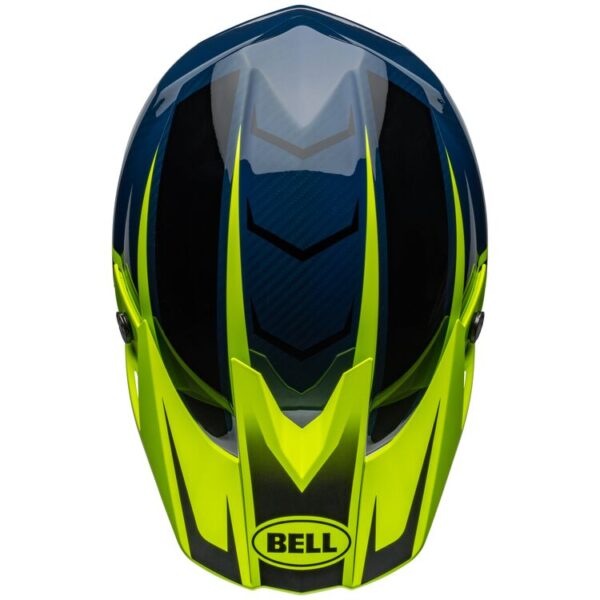 Bell Moto-10 Spherical Sliced Helmet Retina Blue/Yellow - bell moto-10 motocross helm sliced blauw/geel - bell moto-10 motocross helm sliced blauw/geelcasque motocross bell moto-10 sliced bleu/jaune - casque motocross bell moto-10 sliced bleu/jaunemotocross-helm bell moto-10 sliced blau/gelb - motocross-helm bell moto-10 sliced blau/gelb