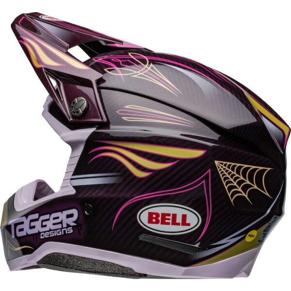 Bell Moto-10 Spherical Tagger Helmet Purple Gold - bell moto-10 motocross helm tagger paars/goud - casque motocross bell moto-10 tagger mauve/or - motocross-helm bell moto-10 tagger purple/gold