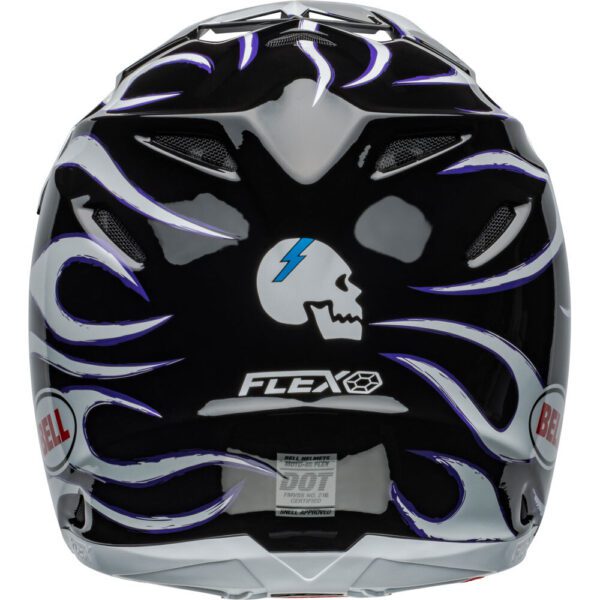 Bell Moto-9S Flex Salyco Helmet White/Black - casque motocross bell moto-9 slayco blanc/noir - bell moto-9s slayco motocorss helm wit/zwart - motocross-helm bell moto-9S slayco weiss/schwarz