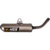 HGS exhaust systems - 2 stroke siilencer - grey steel - motocross uitlaat demper - silencieux moto